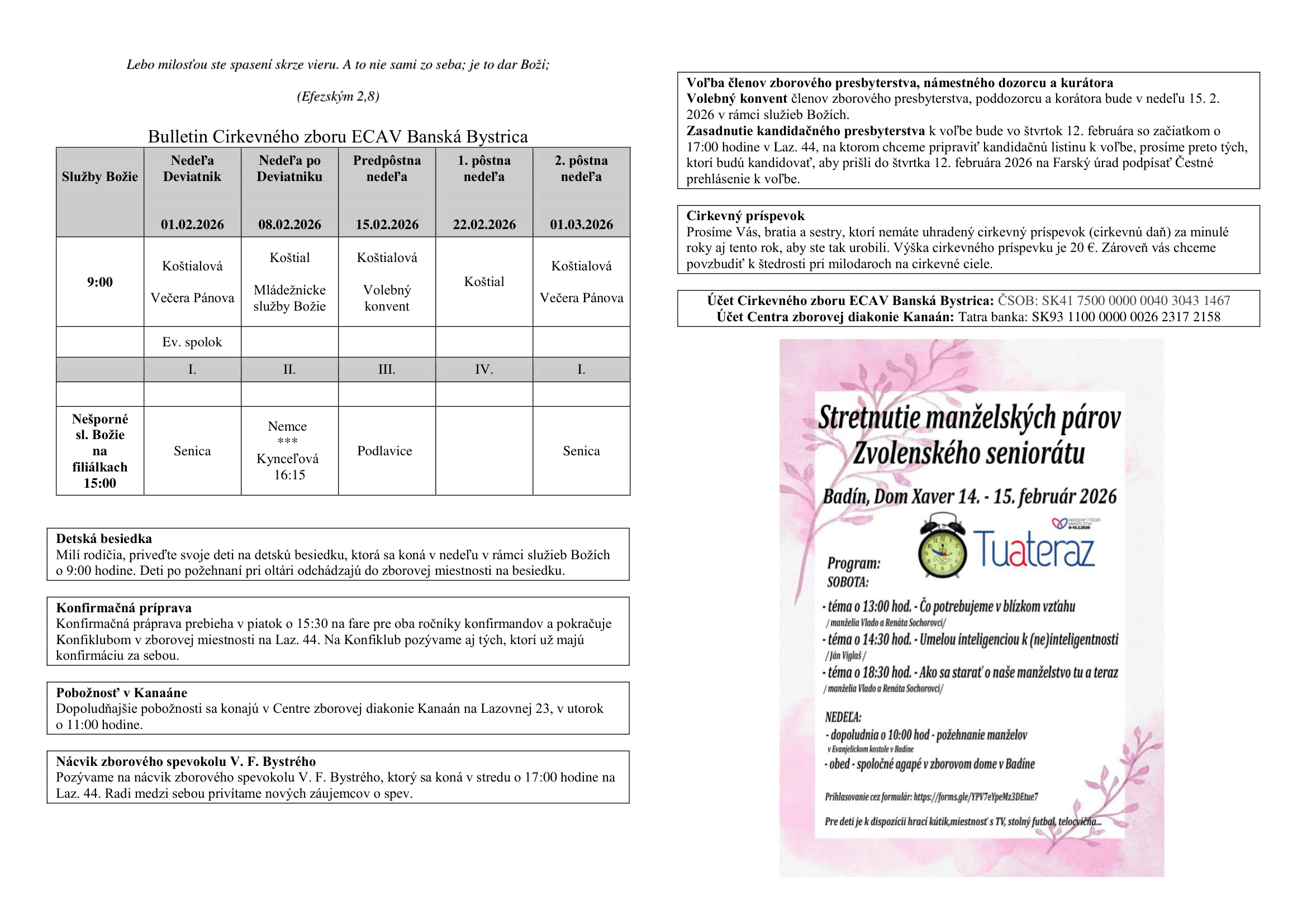 Bulletin február 2026