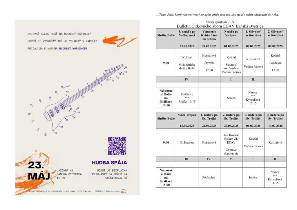 Bulletin máj, jún 2025