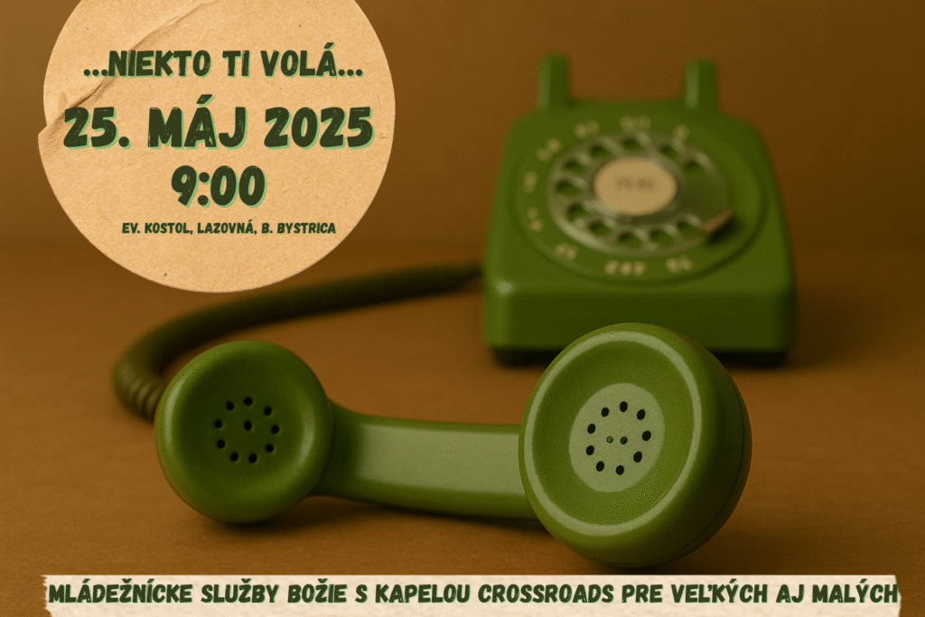 Pozvánka na mládežnícke služby Božie 25.5.2025