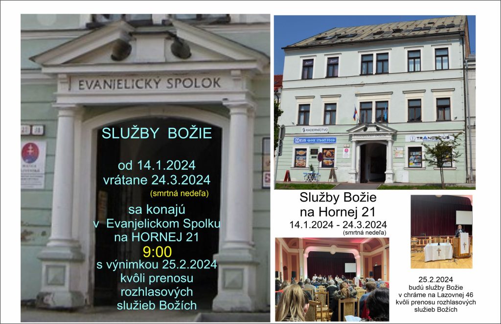 Služby Božie v Evanjelickom spolku